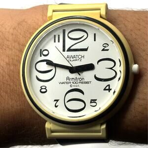 Vintage Yellow Armitron Men's Watch